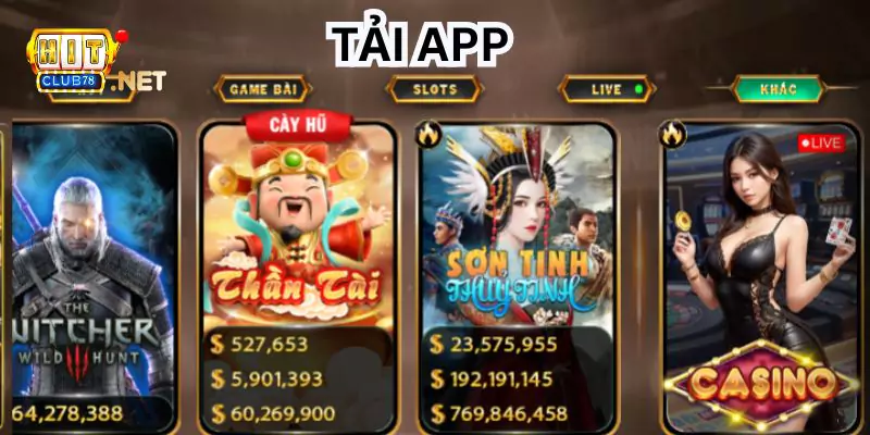 Tải app cá cược Hitclub, sẵn sàng tham gia giải trí